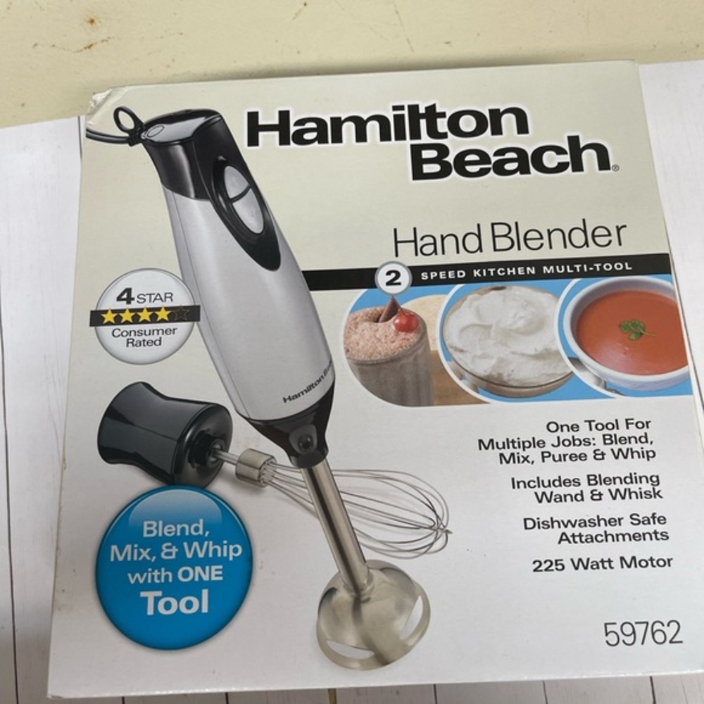 New in the box! Hamilton Beach Hand Blender.